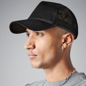 Microknit snapback trucker