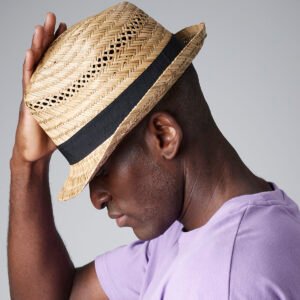 Straw summer trilby