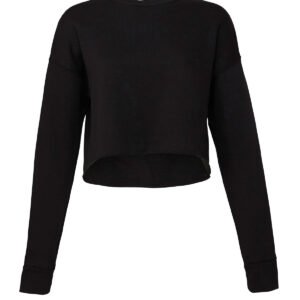 Women's cropped crew fleece