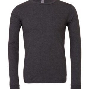 Unisex heather CVC long sleeve t-shirt